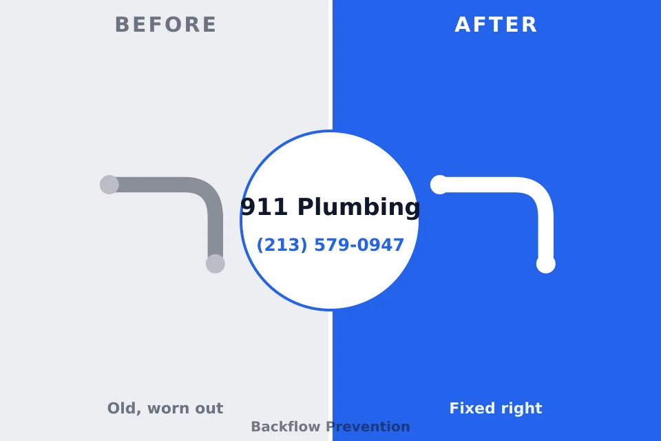 Before and after: plumbing repair Wakarusa, IN